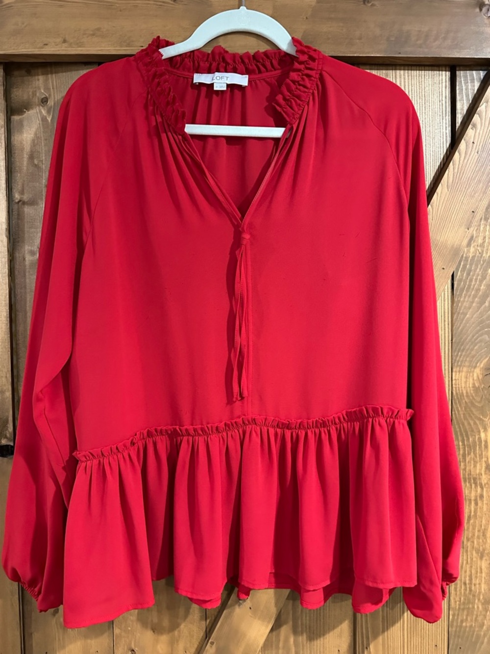 Loft peplum top Med